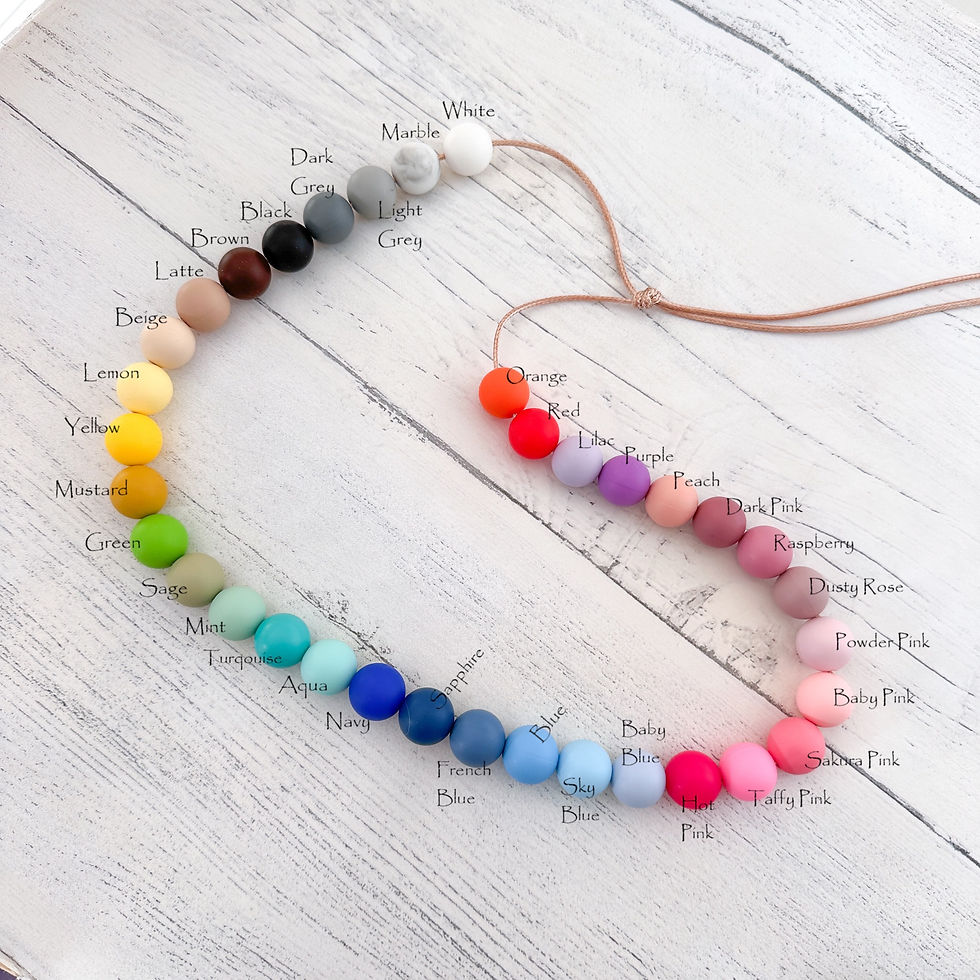 Thumbnail: Colour Block Dummy Clip MAM Name Soother Holder Baby 1st birthday Paci chain