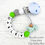 Thumbnail: Name Dino Dummy Clip Personalised Baby Soother Holder Baby shower Gift