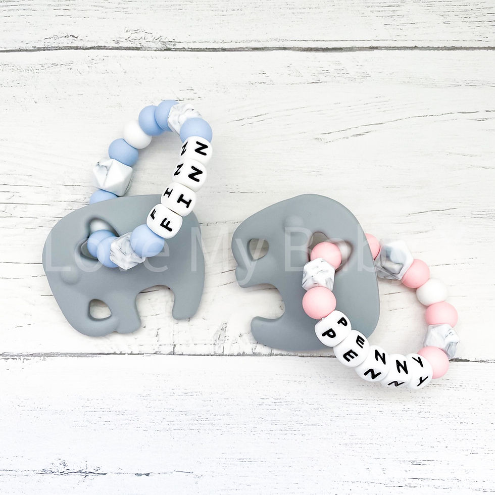 Thumbnail: Pastel Elephant Teether