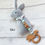 Thumbnail: Personalised Custom Gift Bunny My First Teether newborn first Rattle Keepsake