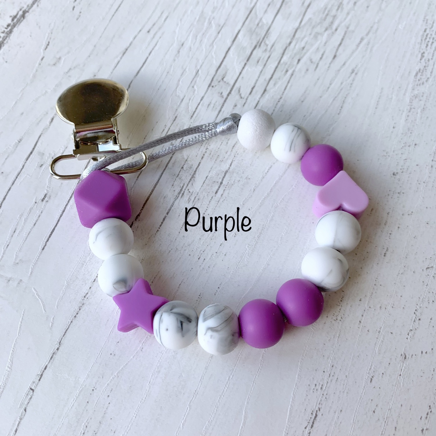 Thumbnail: New Born Dummy Clip Light weight soother holder new baby gift idea