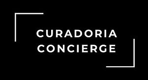 Logo da marca Curadoria Concierge fundo preto letras brancas