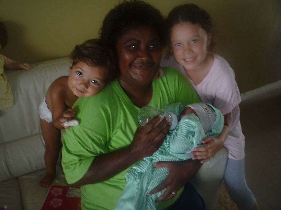Kiti with the kids and baby Lola - meandfiji, adopting in fiji, movetofiji, fijiexpat, livingin fiji