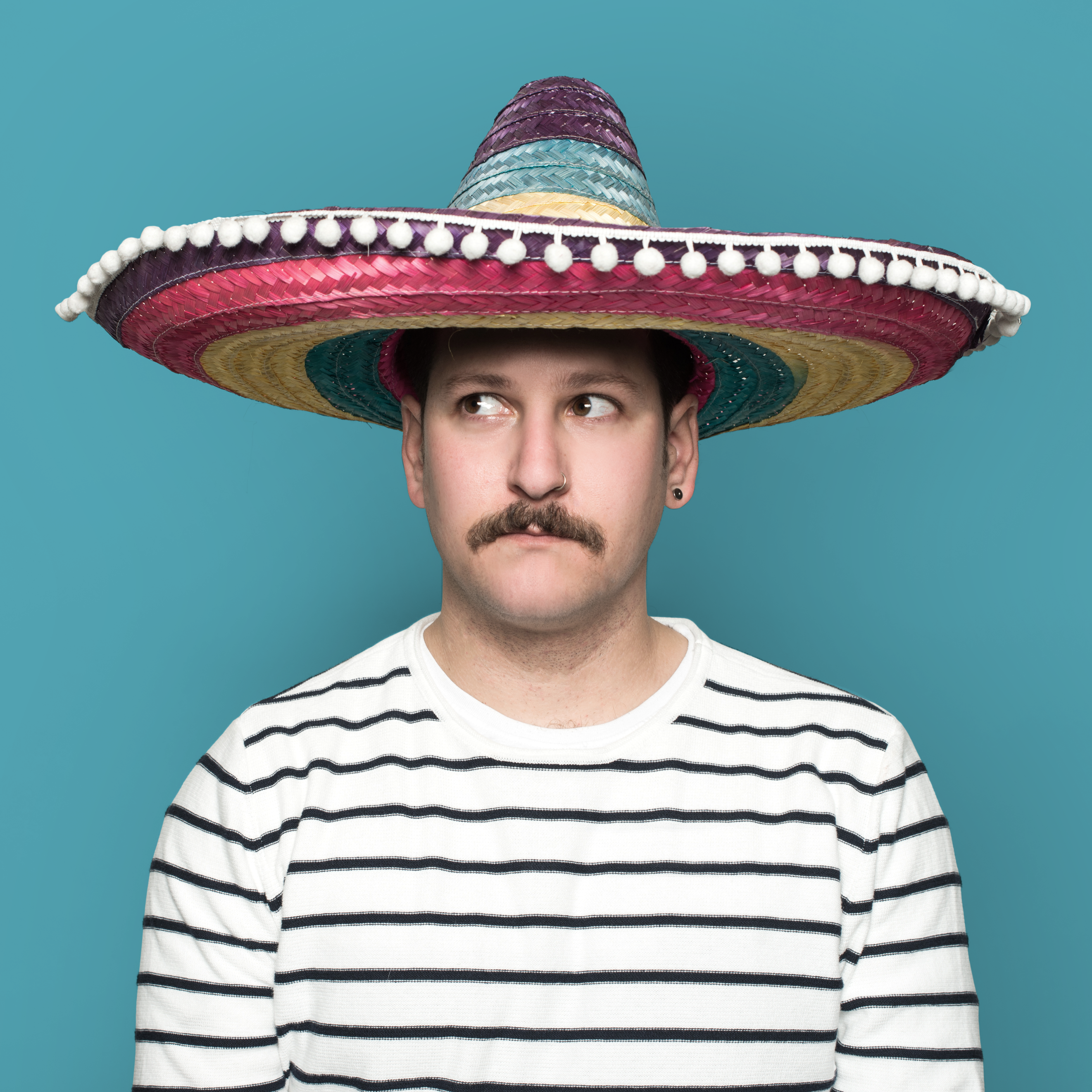 Mann mit Sombrero