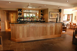 Oak Bar with Granite Top _watermarked