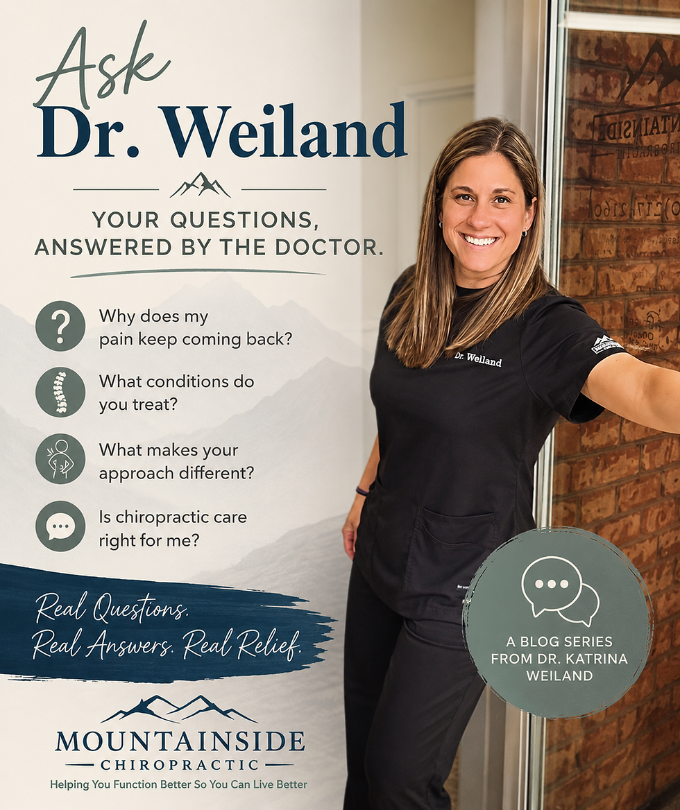 Ask Dr. Weiland: Why Am I Still Living With Pain?