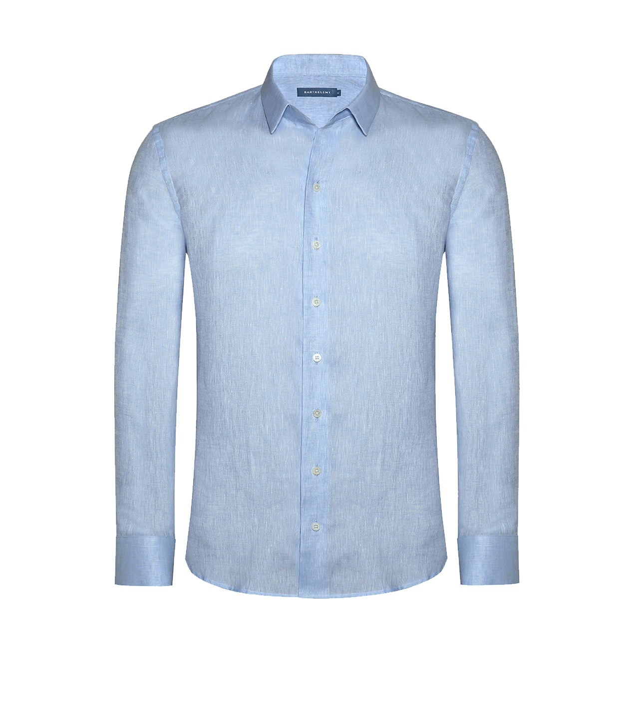 Tailored Linen Shirt Soft Blue Barthelemy