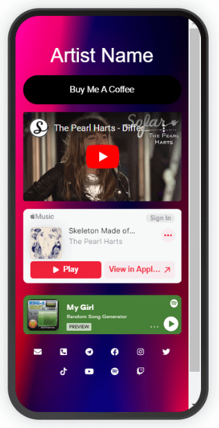 MusicJet Music Promotion Smartlink