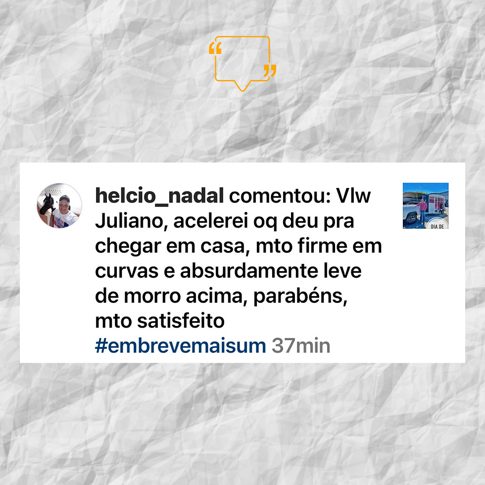 Depoimento de Cliente