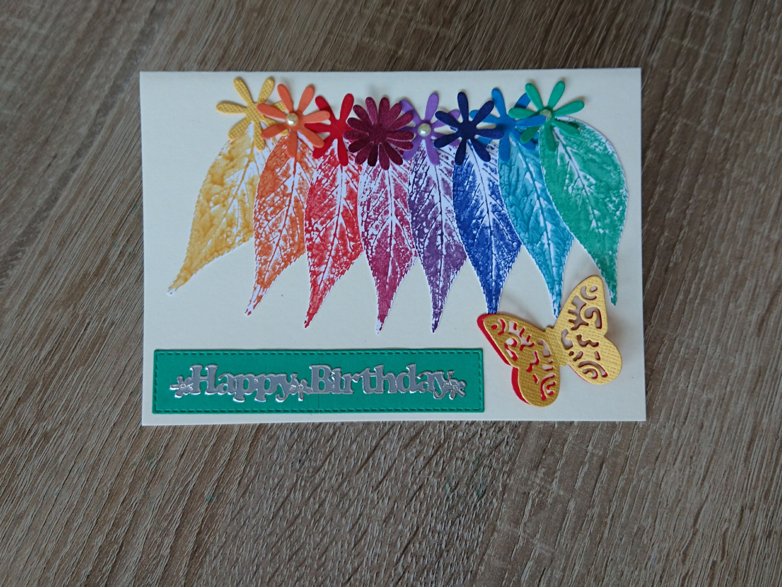 Geburtstagskarte Blätter