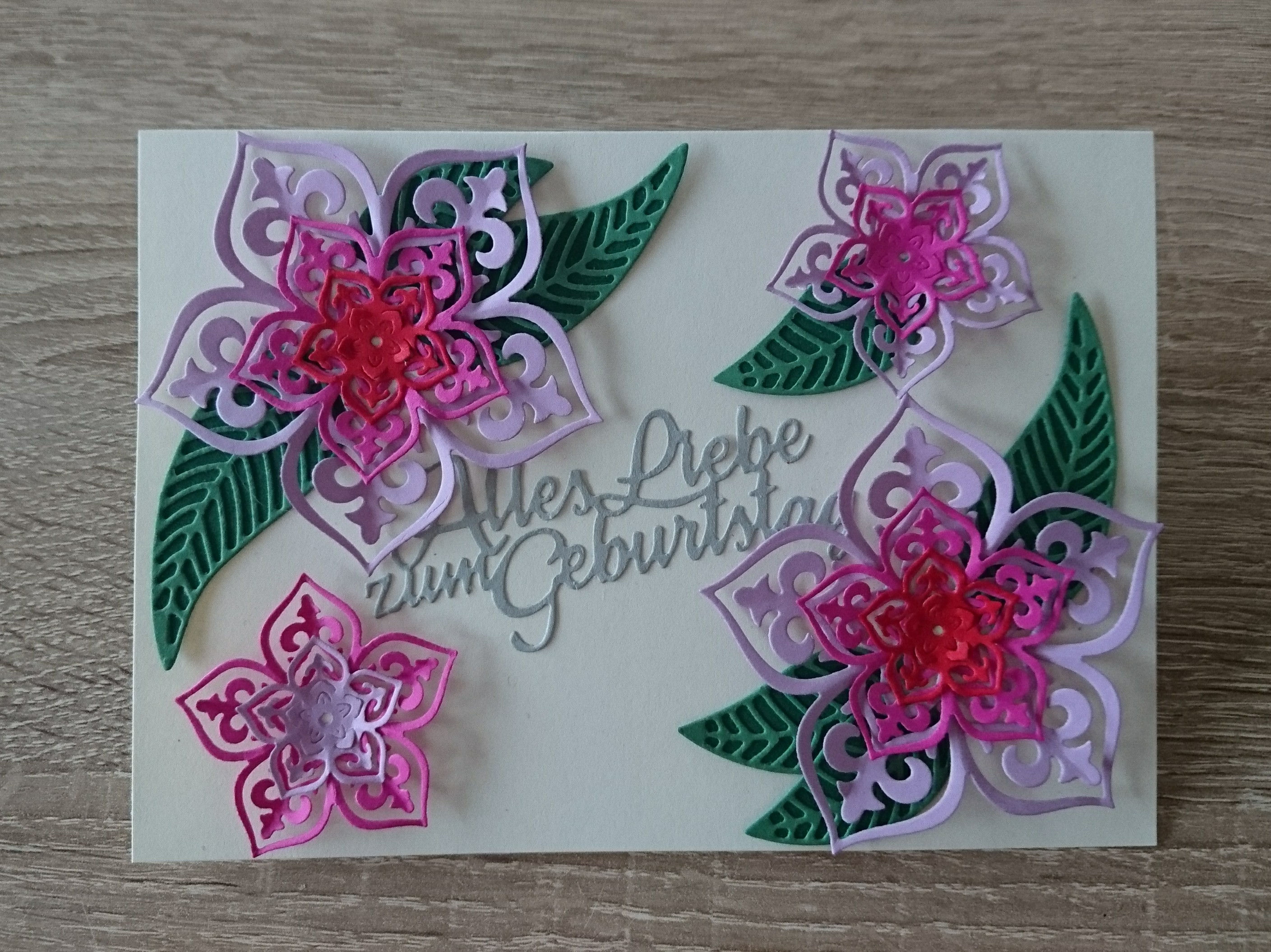 Geburtstagskarte Blüten