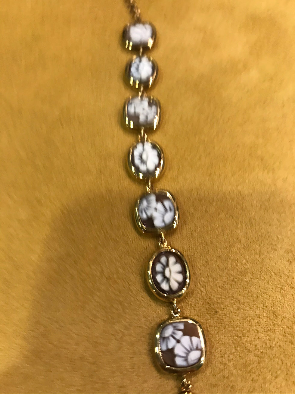 Miniatura: Bracciale Argento con Camei a fiore