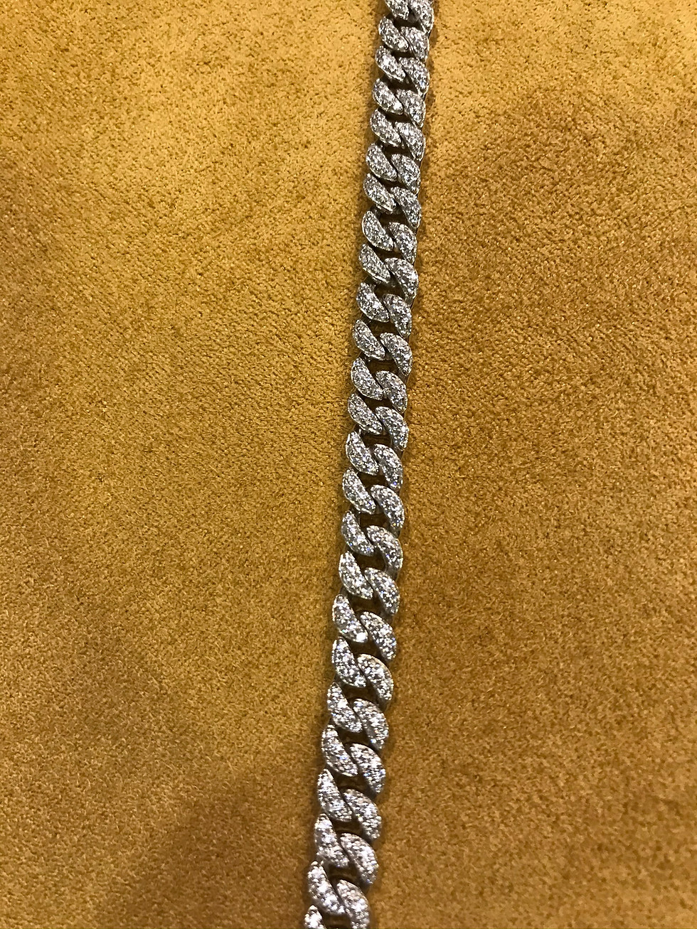 Miniatura: Bracciale in Argento maglia barbazzale con zirconi