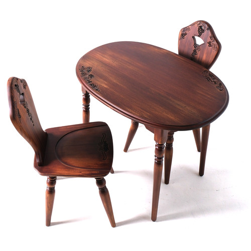 オールドメゾン デスク 葡萄園 マホガニー無垢材 GP604