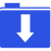Blue download folder