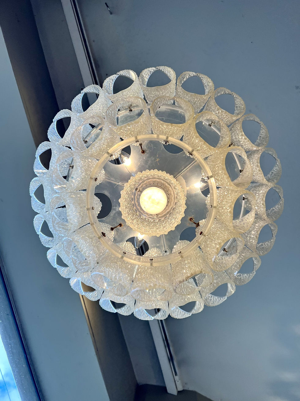 Thumbnail: Vintage Mid Century Chandelier - SOLD