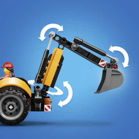 Thumbnail: LEGO® City Yellow Backhoe Loader 60480