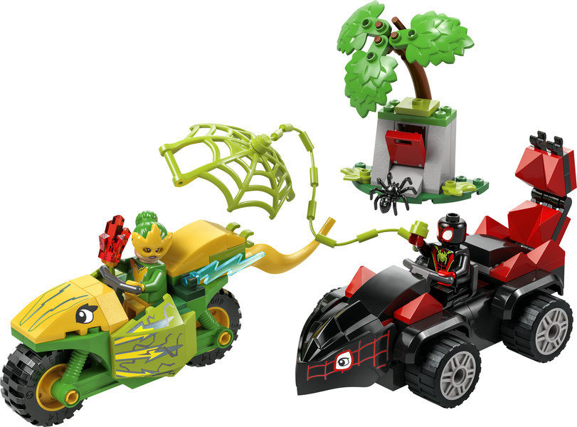 Thumbnail: LEGO® Marvel™ Spin and Electro Dinosaur Vehicle Chase 11198