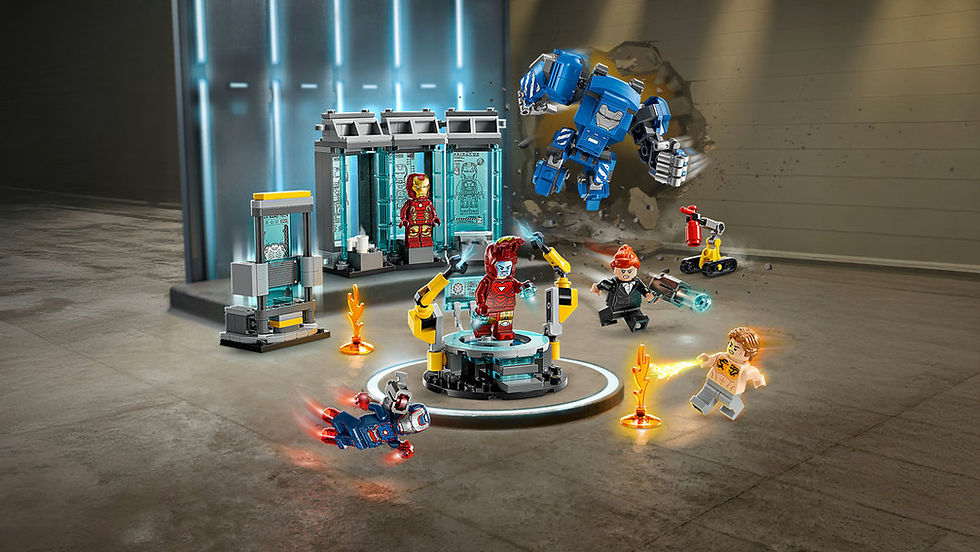 Thumbnail: LEGO® Marvel™ Iron Man's Laboratory: Hall of Armor 76315