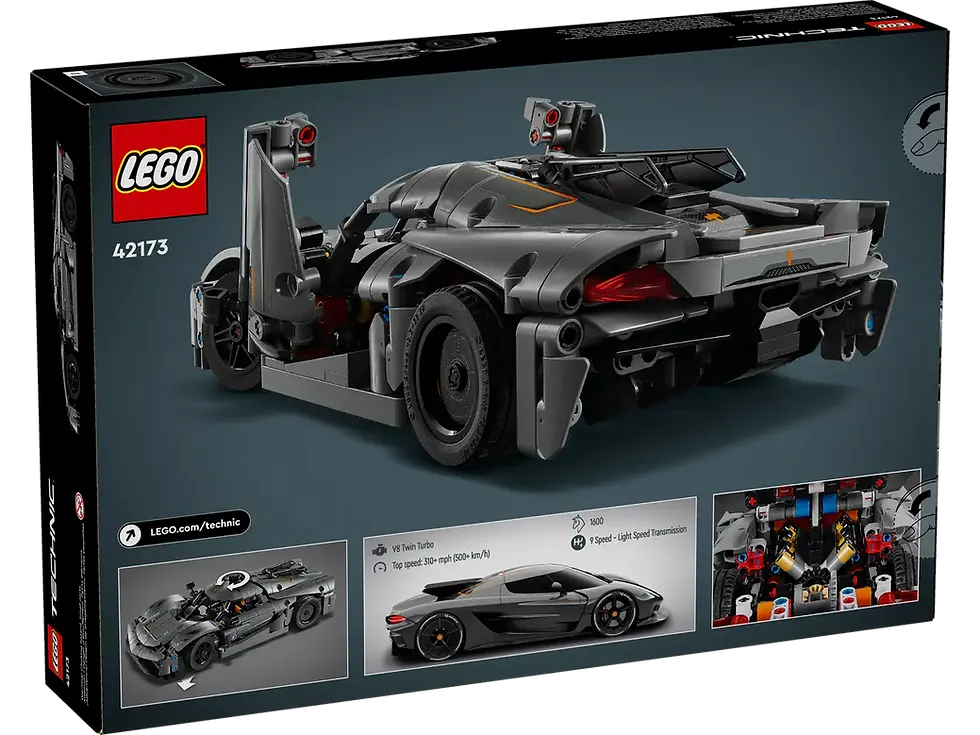 Thumbnail: LEGO® Technic™ Koenigsegg Jesko Absolut Grey Hypercar 42173