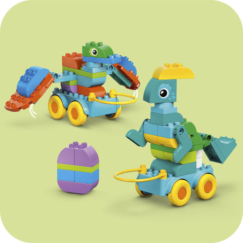 Thumbnail: LEGO® DUPLO® 3in1 Dinosaurs on Wheels 10451