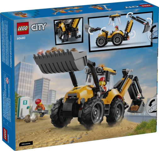Thumbnail: LEGO® City Yellow Backhoe Loader 60480