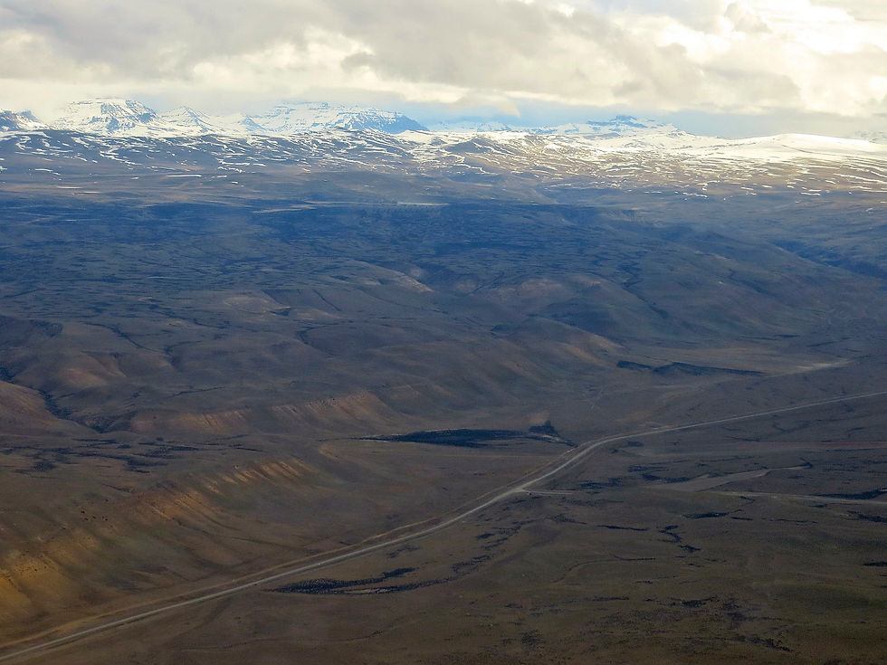 Patagonia from the plane