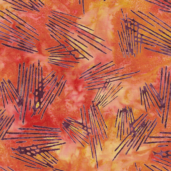 LINES - MULTI PINK ORANGE SUNSET