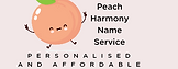 Peach Harmony Baby Naming Studio logo