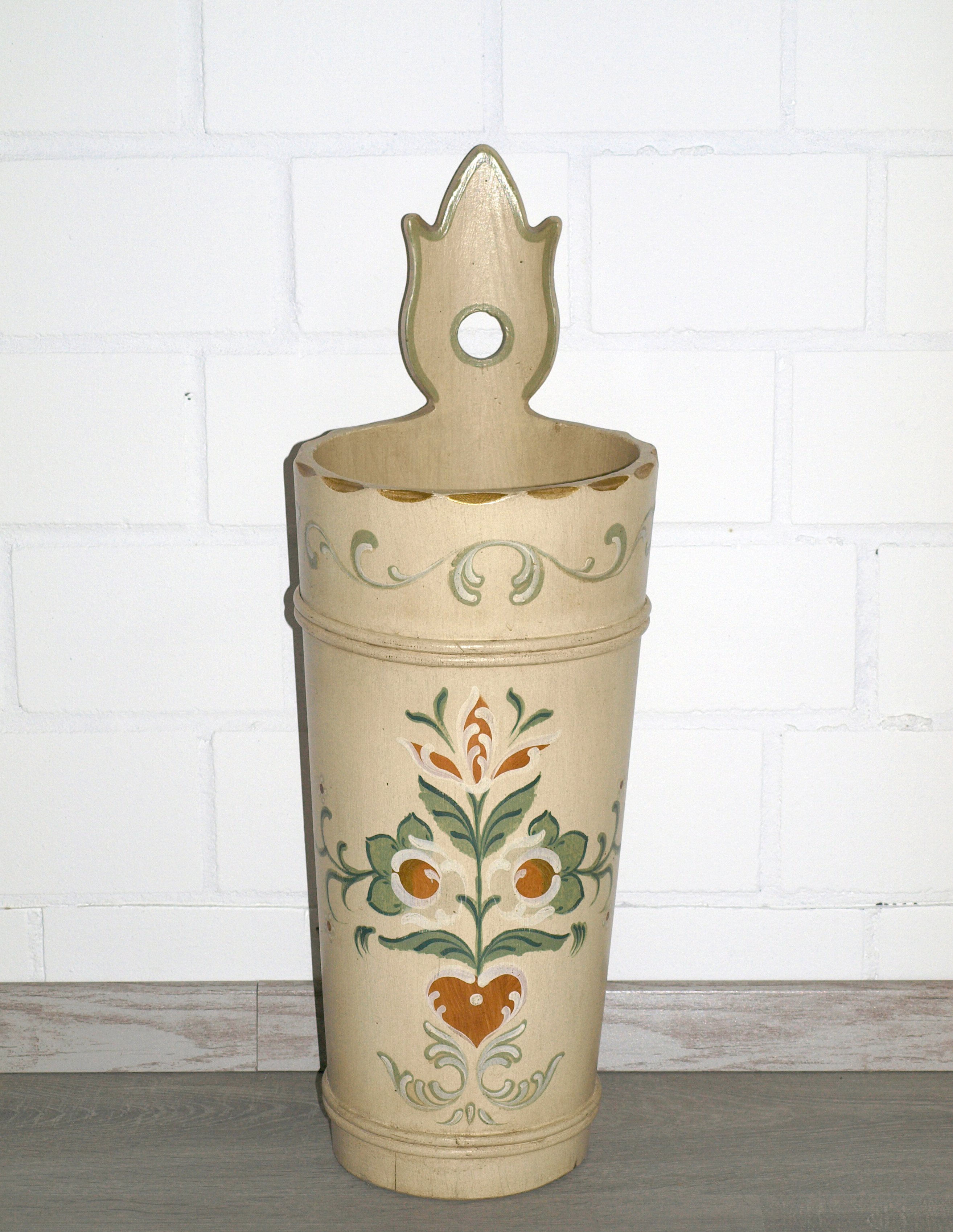 Schirmständer (Nr.670) Voglauer Anno 1700 altweiß Fichte massiv