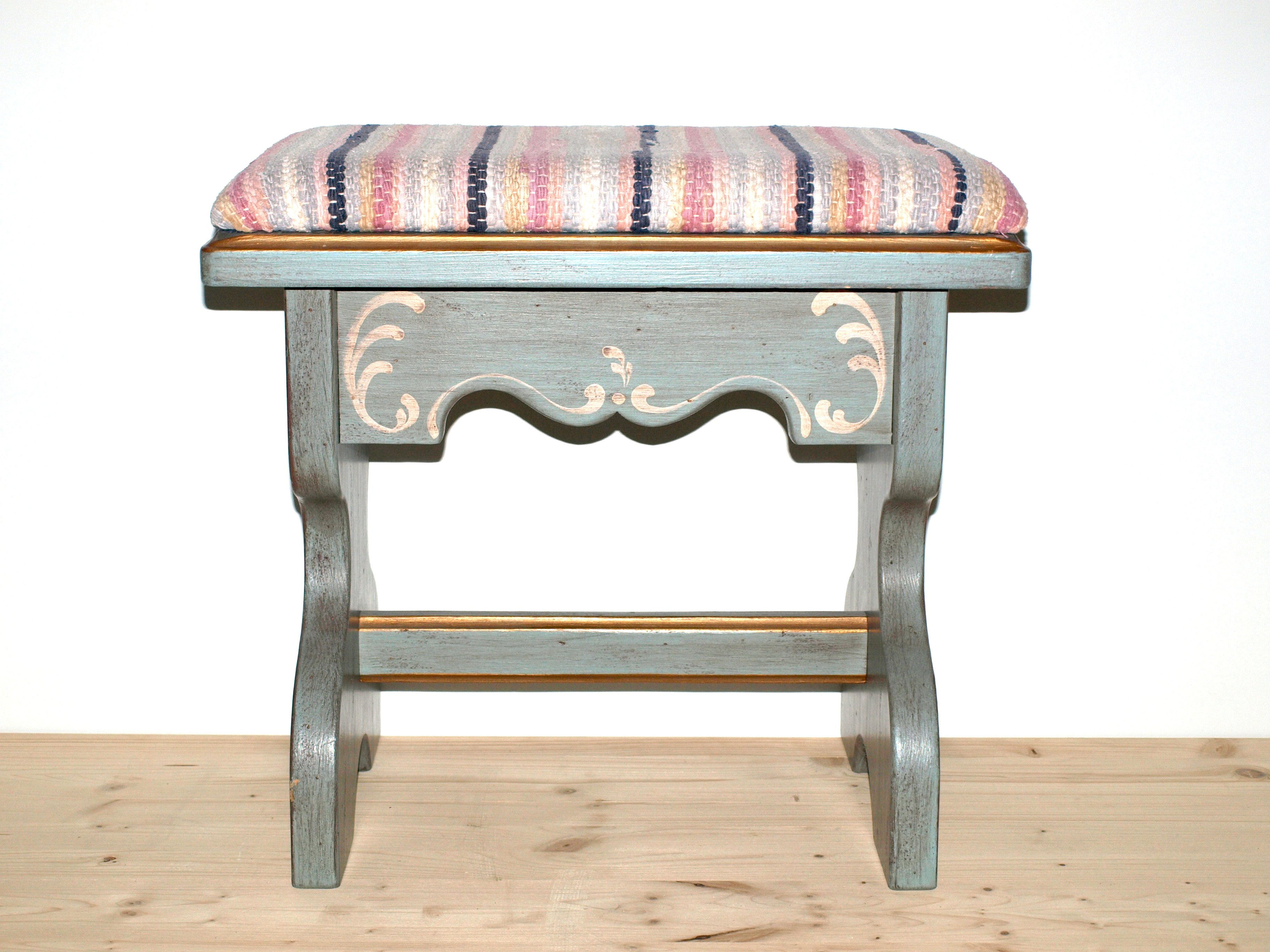 Hocker (Nr.373) Voglauer Anno 1700 altblau