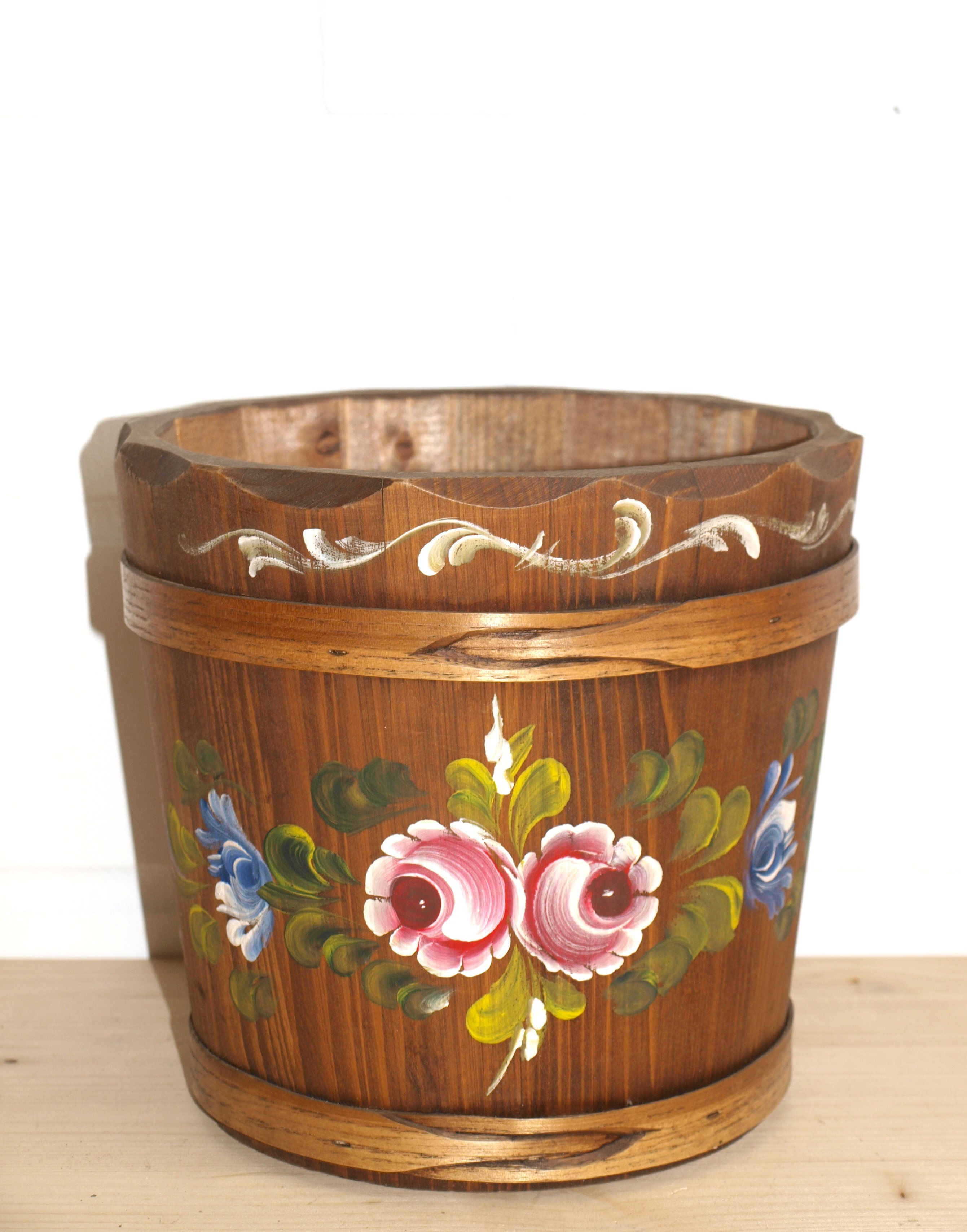 Deko (Nr.072) Butterfaß massiv Holz