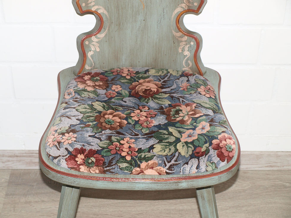 Miniaturbild: Stuhl (Nr.1137) Voglauer Anno 1700 Fichte altblau massiv Fichtenholz