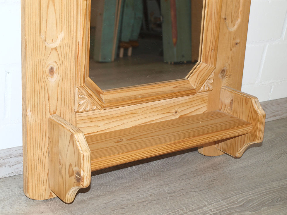 Miniaturbild: Spiegel (Nr.895) Voglauer Anno 1900 gekälkt Fichte massiv