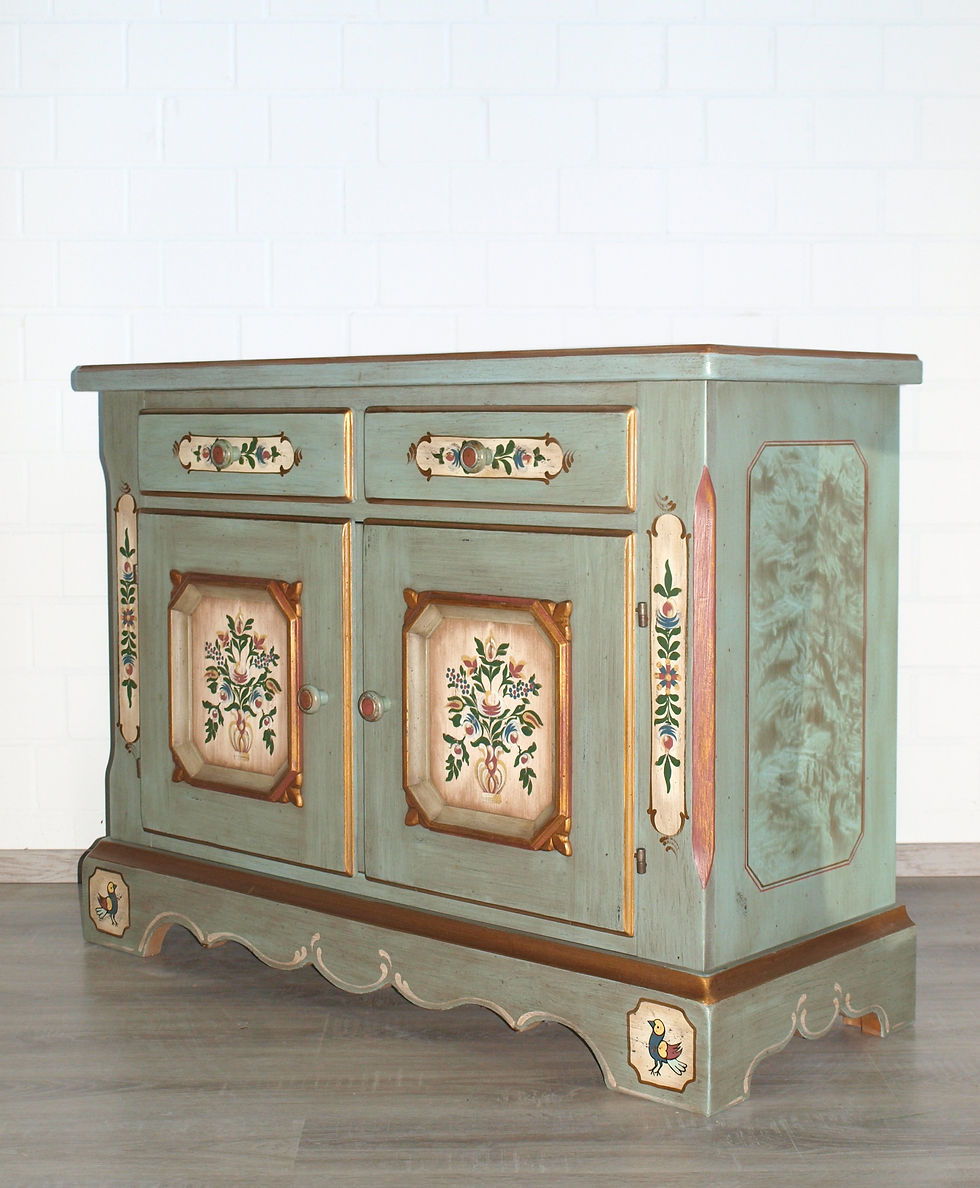 Miniaturbild: Kommode (Nr.1011) Voglauer Anno 1700 altblau Fichte Bauernschrank