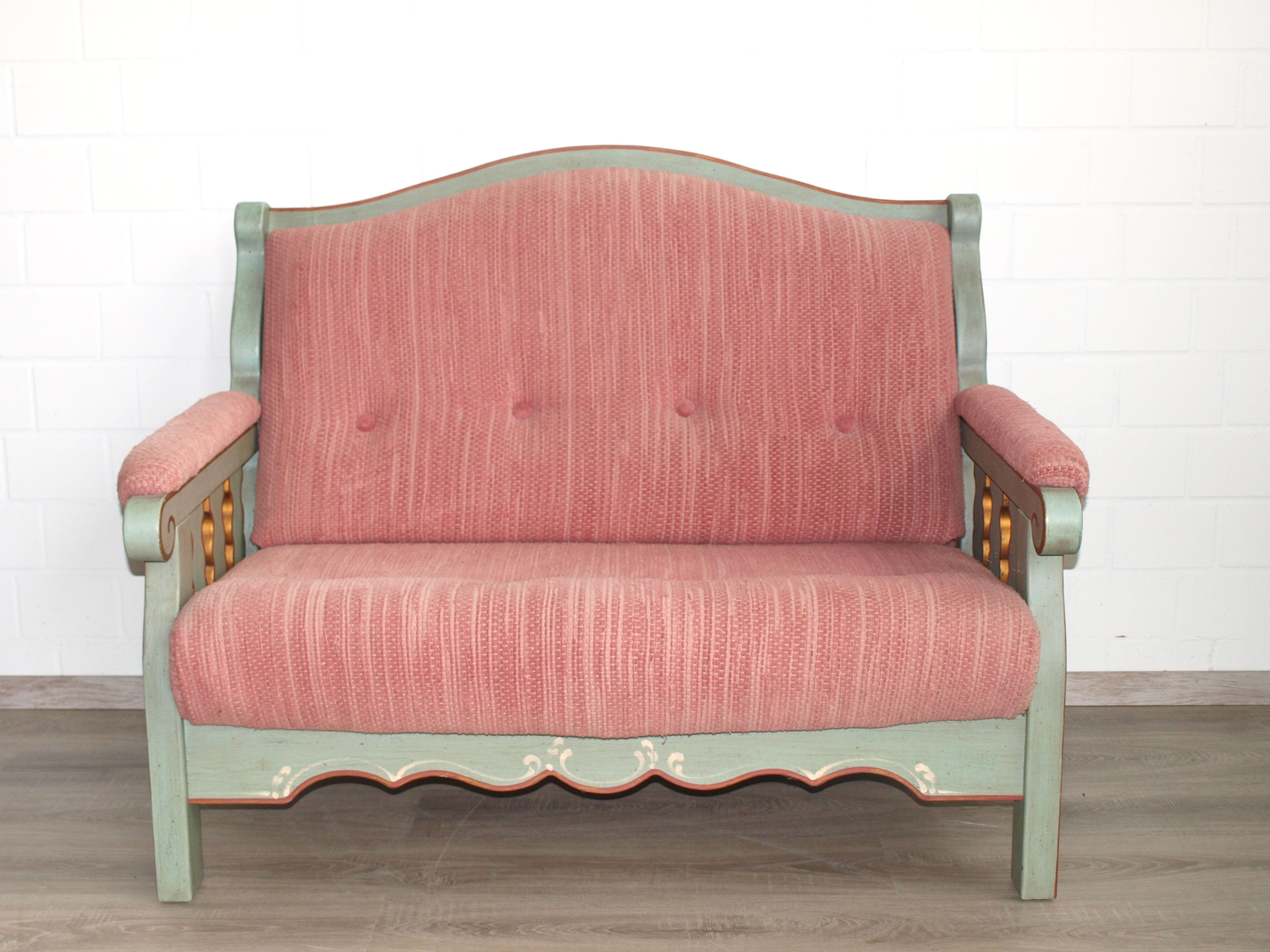 Sofa (Nr.1298) Voglauer Anno 1700 altblau Fichte massiv