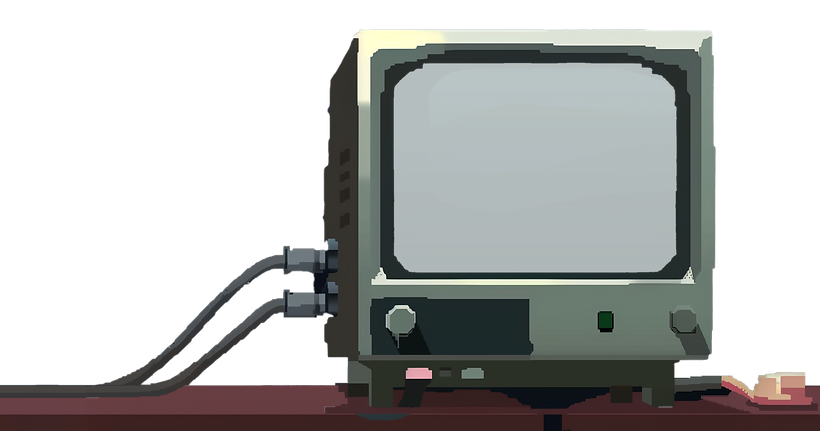 Vintage TV screen