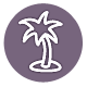 Palm Tree Icon - Purple