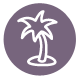 Palm Tree Icon - Purple