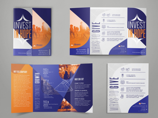 Image of a completed church capital campaign brochure