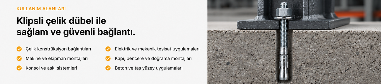 Klipsli Çelik Dübel Bannner.png