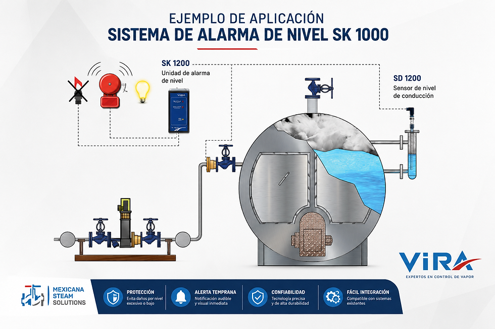 Controles de nivel para calderas industriales: precisión, seguridad y eficiencia para la industria en México