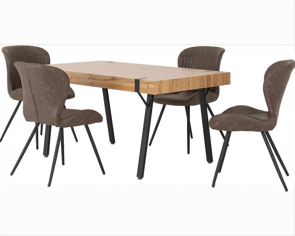 Treviso Dining Set - 4 Seater with Quebec Chairs