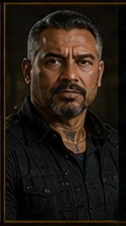 Character card of Delijandro Espinoza from the UnderShadow universe.