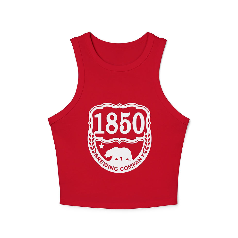 Thumbnail: 1850 Logo Women's Micro Rib Racer Tank