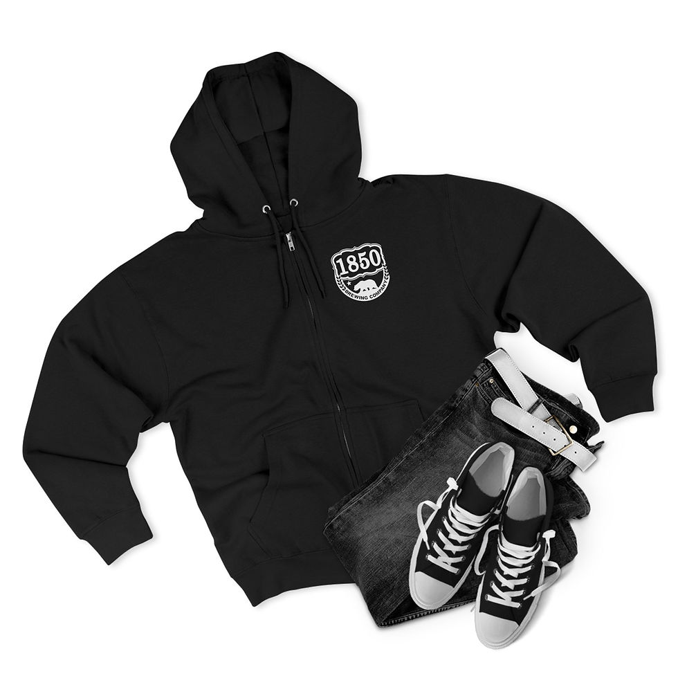 Thumbnail: 1850 Logo Unisex Zip Hoodie