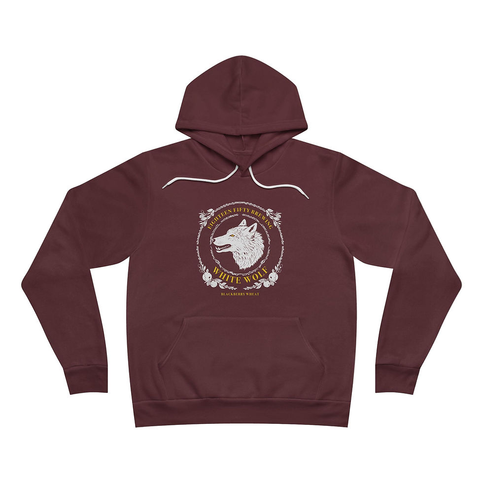 Thumbnail: White Wolf Logo Unisex Hoodie 
