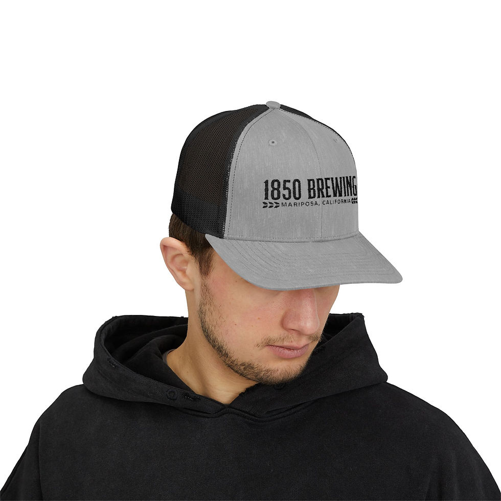 Thumbnail: 1850 Brewing Snapback Trucker Cap - Stylish Summer Hat for Beer Lovers