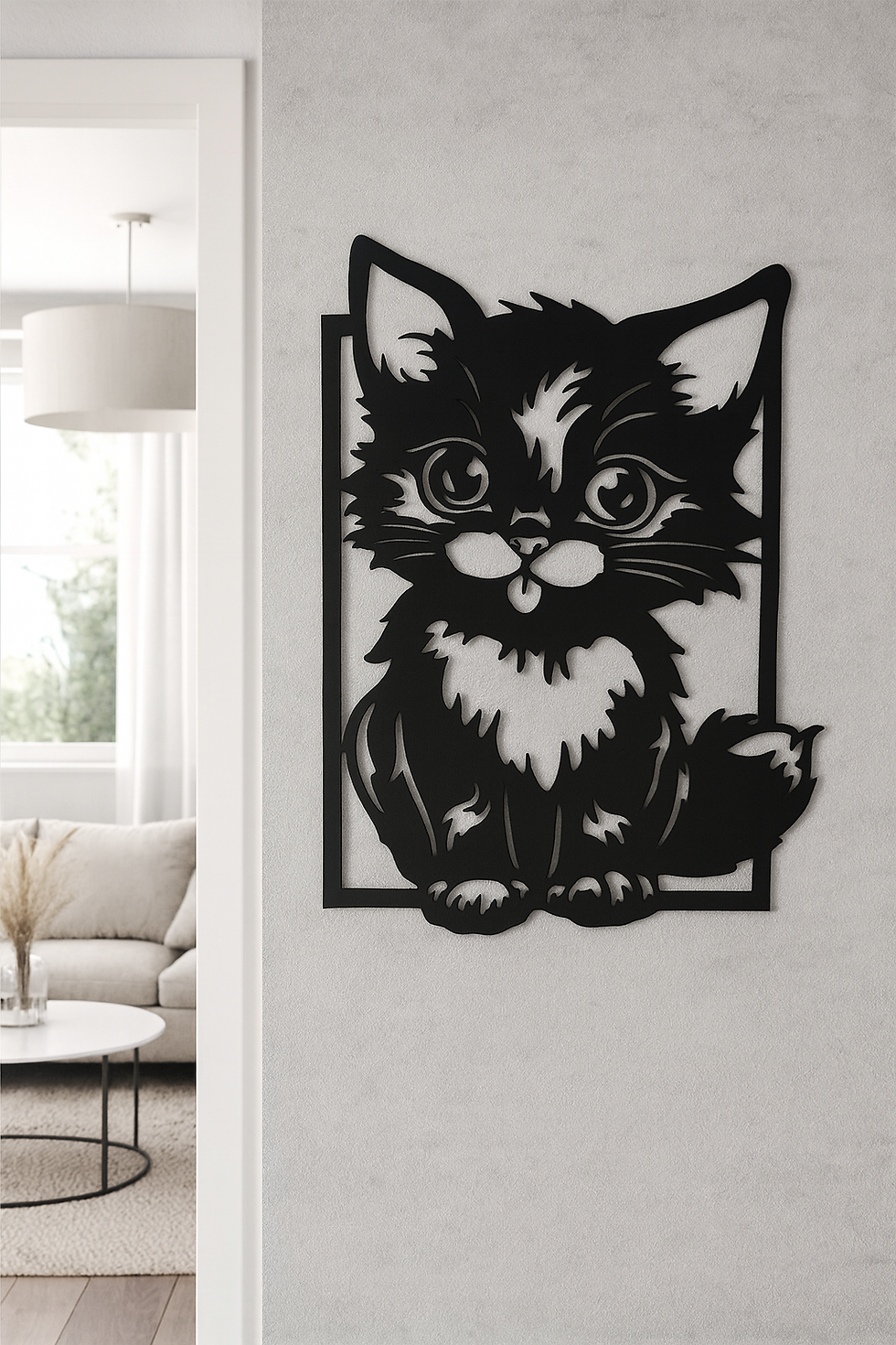 Luxury Cat Metal Wall Art