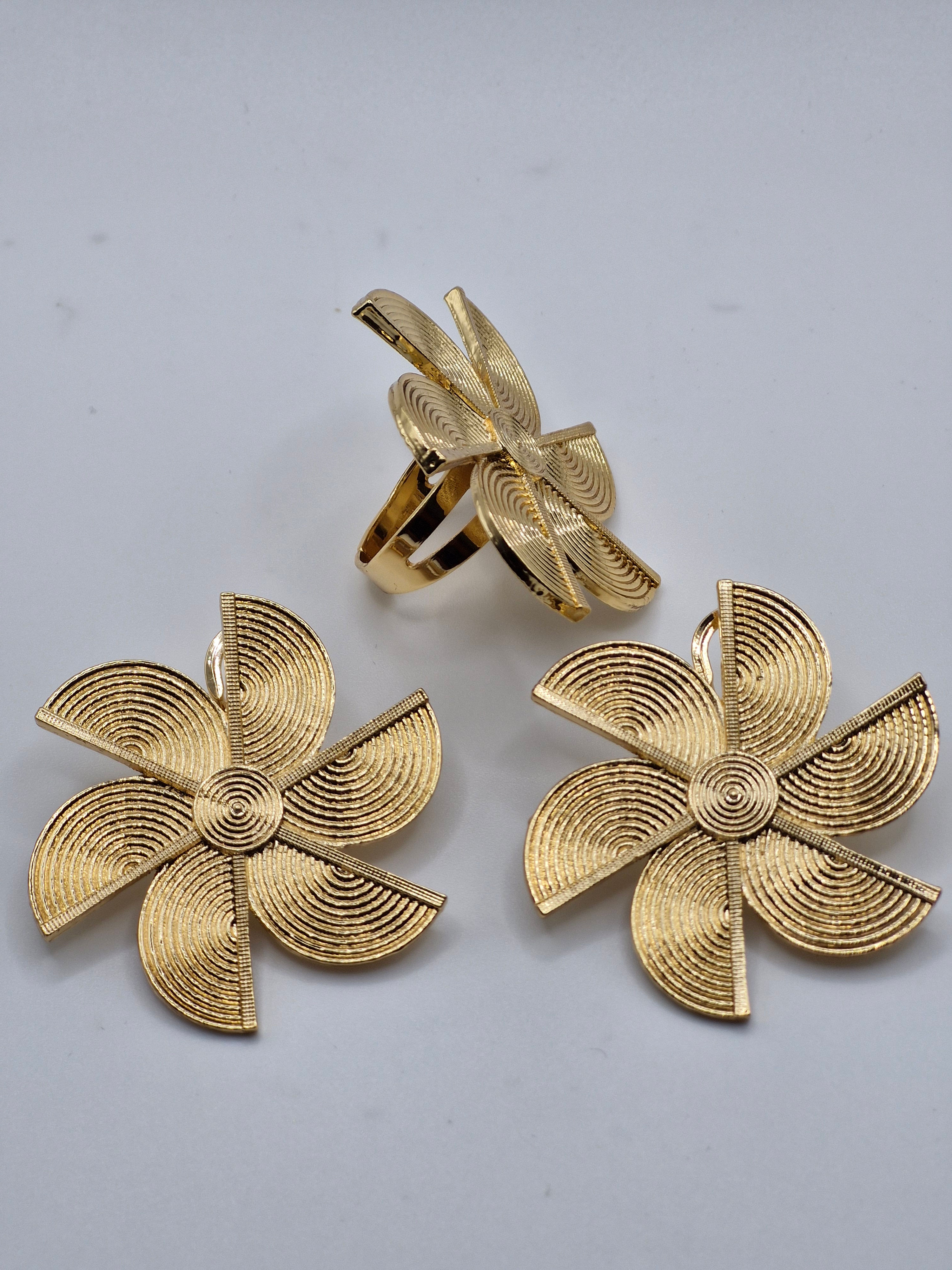 Ensemble bague & boucle d'oreilles
